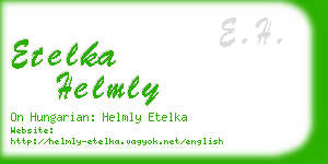 etelka helmly business card